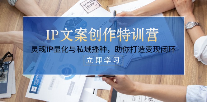 （14330期）IP文案创作特训营，灵魂IP显化与私域播种，助你打造变现闭环（14节课）-垣曜资源