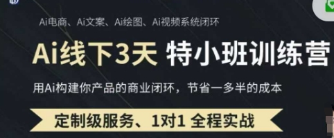 AI实操培训第20-21期线下，0基础保姆级教程，3月最新整理，企业获客、降本增效、打造超级个体-垣曜资源